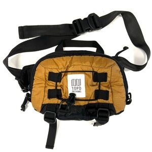 Topo Designs Fanny Pack Waist Crossbody Bag Brown/Black